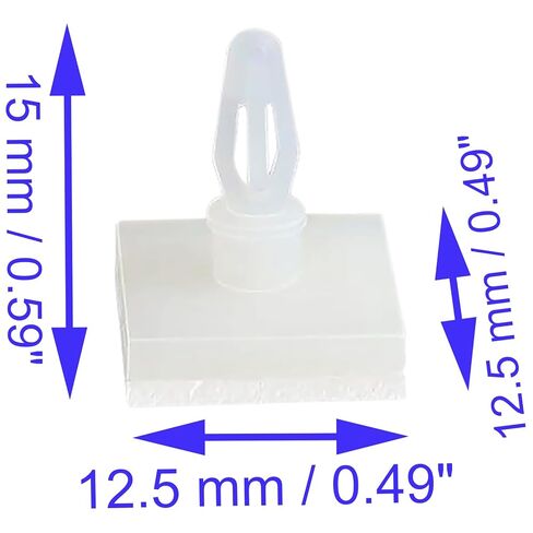 20 PCS PCB Spacer White Sticky Circuit Board Standoffs for PCB PC Board Support (Support Height: 6.3 mm / 0.25") in Saudi Arabia
