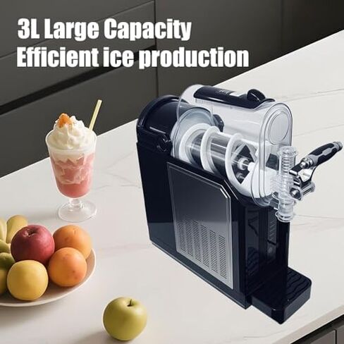 Slushie Machine Commercial 200W, 3L Stainless Steel with 5 Presets and Auto-Clean, Ideal for Milkshakes, Smoothies, and Frappes in Saudi Arabia