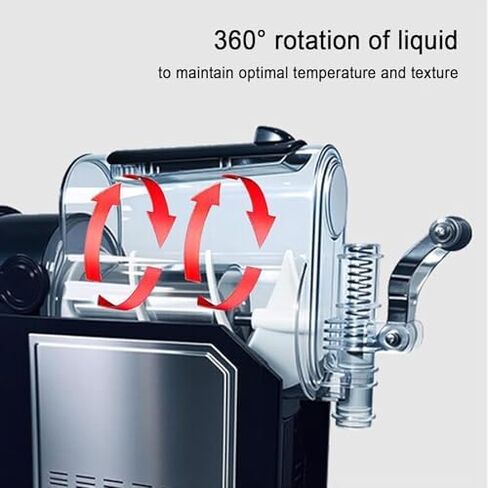Slushie Machine Commercial 200W, 3L Stainless Steel with 5 Presets and Auto-Clean, Ideal for Milkshakes, Smoothies, and Frappes in Saudi Arabia