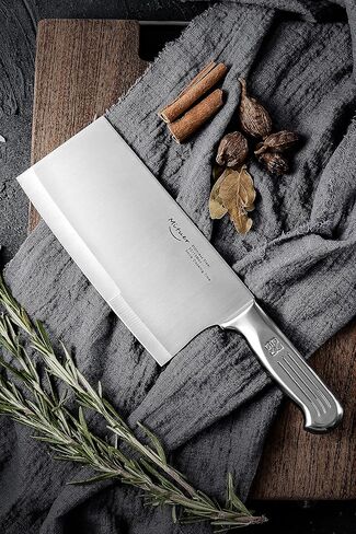 Meat Cleaver 7 inch Butcher Knife - Stainless Steel Chinese Chef Knife - Cleaver Knife for Restaurants and Home in Saudi Arabia