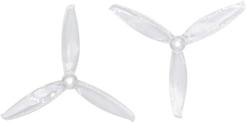 2 Pairs 3-Blade 5x4.3 Inch CW/CCW Props Fit For T5043C FPV Racing/Freestyle Drones(Clear) in Saudi Arabia