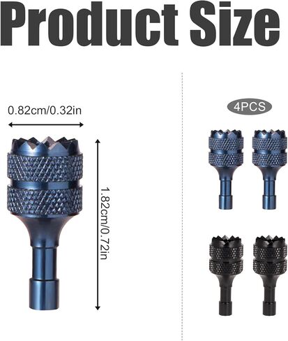 3 Pro/4 Pro Control Sticks, 4pcs Detachable Aluminum Alloy Drone Joysticks for DJI Mini 3/Mini 3 Pro/Mini 4 Pro/Air 3 /Mavic 3 Pro RC & RC 2 Remote Controller Replacement Accessories (Blue, Black) in Saudi Arabia