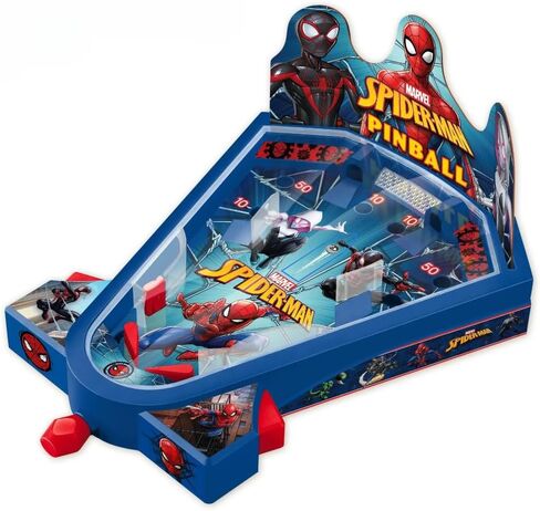 World Tech Toys Marvel Spider-Man Tabletop Pinball Game – Kids Mini Arcade Toy with Launcher & Metal Ball - Marvel Licensed - Spiderman Gift for Ages 3+ in Kuwait