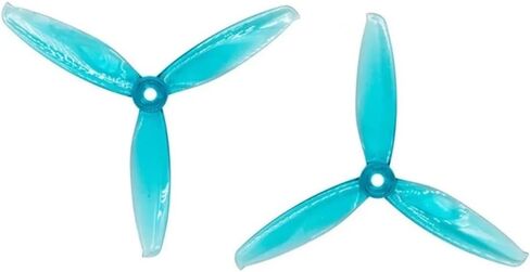 2 Pairs 3-Blade 5x4.3 Inch CW/CCW Props Fit For T5043C FPV Racing/Freestyle Drones(Clear) in Saudi Arabia