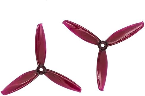 2 Pairs 3-Blade 5x4.3 Inch CW/CCW Props Fit For T5043C FPV Racing/Freestyle Drones(Clear) in Saudi Arabia