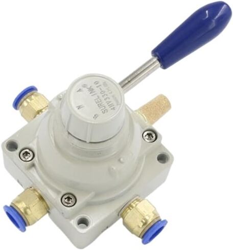 4HV210/4HV310/4HV410/4HV230/4HV330/4HV430 pneumatic three-position four-way hand valve reversing valve(4HV330 10,14mm joint) in Saudi Arabia