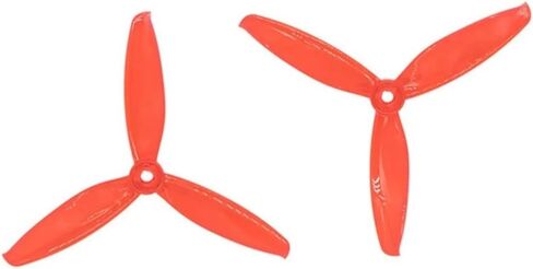 2 Pairs 3-Blade 5x4.3 Inch CW/CCW Props Fit For T5043C FPV Racing/Freestyle Drones(Clear) in Saudi Arabia