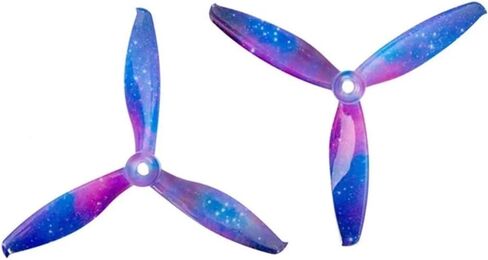 2 Pairs 3-Blade 5x4.3 Inch CW/CCW Props Fit For T5043C FPV Racing/Freestyle Drones(Clear) in Saudi Arabia