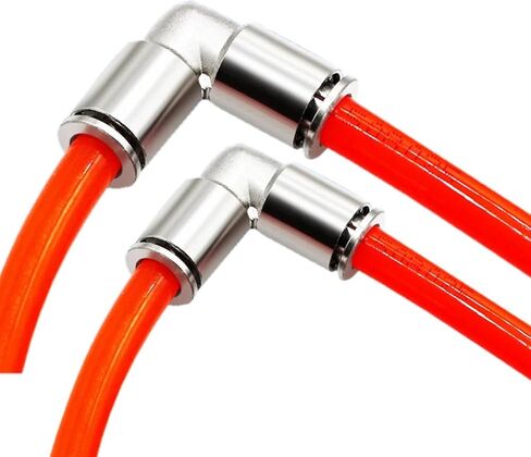 All Copper Nickel-Plated Pneumatic Quick Right Angle 90 Degree Elbow Joint PV4/6/8/10/12/16 High Pressure Resistance.(PV6) in Saudi Arabia