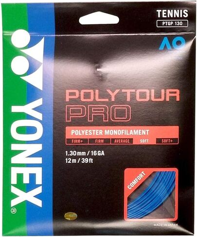 YONEX Polytour Pro 130 16 Gauge Polyester Tennis String Set (Blue) in Saudi Arabia
