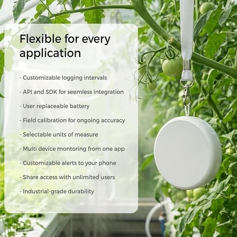 Temperature and Humidity Monitor - 3-in-1 Wireless Indoor/Outdoor Hygrometer with Dew Point, Bluetooth Enabled Data Logging, High-Precision Sensor - Outdoor/Indoor Humidity Meter in Saudi Arabia