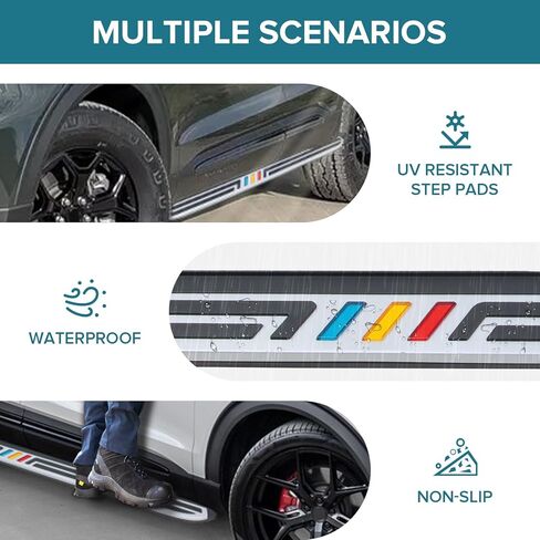 Running Boards Side Steps for Ford Explorer 4-Door 2013-2018,Aluminum Black Removable Nerf Bars 300lbs Capacity,Anti-Slip Textured Surface for Off-Road Protection in Saudi Arabia