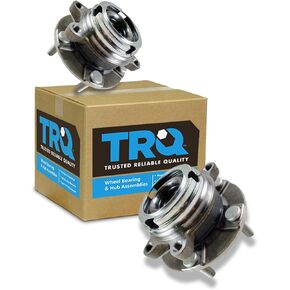 TRQ Front Wheel Hubs & Bearings Pair Set of 2 for Nissan Maxima Altima V6 w/ABS in Saudi Arabia