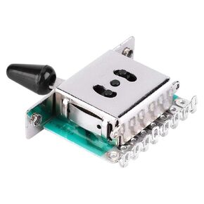 Guitar Toggle Switch Electric Guitar 5 Way Pot Switch with Jack Wiring Harness Kit for Pickup Selector