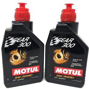Motul Gear 300 75W90 Synthetic Transmission and Differential Fluid - Liter - 2 Pack