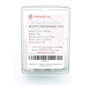 14 Gauge 1.5 Inch Blunt Tipped Dispensing Needles, Luer Lock, 10 Count