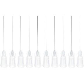 PATIKIL 21Ga x 1.5 Inch Dispensing Needle Tips, 100Pcs Stainless Steel and Plastic Glue Needle Tube Blunt Tips with Luer Lock for Glue Oil Applicator, Purple in Kuwait