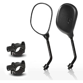Universal Adjustable ATV Motorcycle 360 Degrees Ball-Type Side Rearview Mirror with 7/8" Handlebar Mount Compatible for Motorcycle, Scooter, Atv, Dirt Quad Bike, Etc.