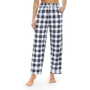 Alimens & Gentle Women's Plaid Pajama Pants Stretch Comfy Plaid Pajama Bottoms Drawstring Lounge Pants Sleepwear in Kuwait