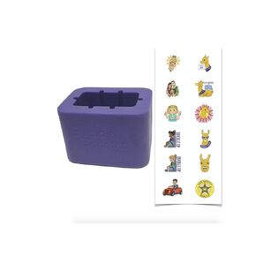 (1) Car Seat Belt/Booster Seat Receptacle Stabilizer by Buckle Booster with Fun Safety Stickers - BPA-Free