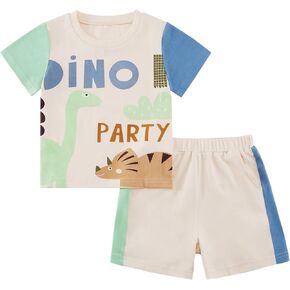 Toddler Baby Boy Summer Clothes Infant Boy Short Sleeve Outifts Newborn Baby Casual Top Sweasuit Pants Sets 0-3Y