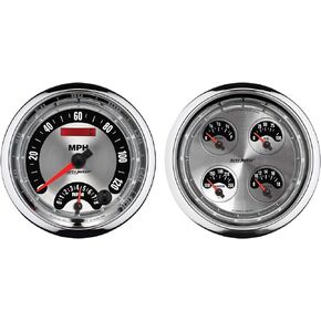 Auto Meter 1205 American Muscle 5" Quad and Tachometer/Speedometer Combo Gauge