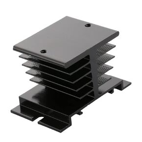Fielect Aluminum Heat Sink SSR Dissipation for Single Phase Solid State Relay 10A-40A Silver