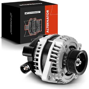 A-Premium Alternator Compatible with Honda Odyssey 2007, Pilot 2007-2008, Ridgeline & Acura TL 2006-2008, MDX, RL, 3.2L 3.5L 3.7L, 130Amp 12V CW 6-Groove Pulley, Replace# 31100-RDJ-A01, 400-52252R