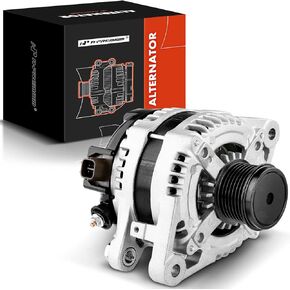 A-Premium Alternator Compatible with Toyota Highlander 2008-2013, Avalon 05-18, Venza 09-15 & Lexus ES350 07-18, RX350 07-09, V6 3.5L, 12V 130A CW 7-Groove Pulley, Replace# 27060-0P150, 27060-0P151
