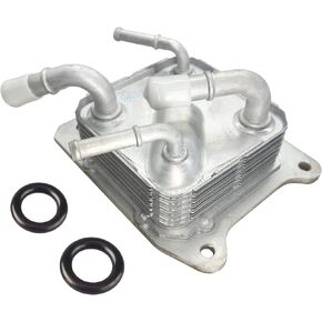 Engine CVT Transmission Oil Cooler with O-rings Compatible with 2013-2019 Nissan Altima Maxima Murano Pathfinder Quest Rogue 2.5L & 3.5L 4/6 Cylinder Engine