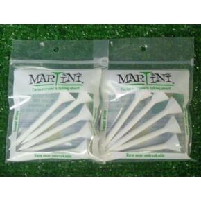 Martini 3 1/4" White Golf TEES - 2 Packs