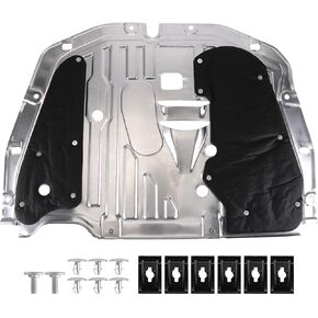 Front Center Lower Undercar Shield,Slakerbe 74110-TBA-A00 90674-TY2-A01 Engine Splash Guard Under Car Shield Cover Board Compatible with Civic2016 2017 2018 2019 2020 2021