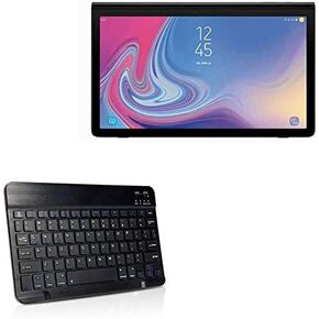 BoxWave Keyboard Compatible with Samsung Galaxy View 2 (Keyboard SlimKeys Bluetooth Keyboard, Portable Keyboard with Integrated Commands for Samsung Galaxy View 2 - Jet Black