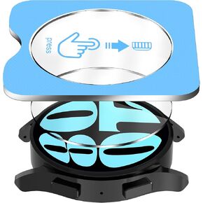 واقي شاشة Suoman مكون من قطعتين لساعة Samsung Galaxy Watch 6 مقاس 40 مم، واقي شاشة رفيع للغاية من الزجاج المقسى لساعة Galaxy Watch 6 مقاس 40 مم أداة تثبيت المحاذاة التلقائية للفيلم الواقي in Kuwait