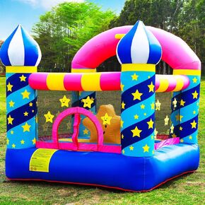 Inflatable Bouncer Kids Bounce House for Birthday Party with Air Blower