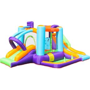 Inflatable Bounce House with Blower,Bouncy House for Kids Outdoor,Toddle Bouncy House Bounce Castle with Slide for Family Backyard