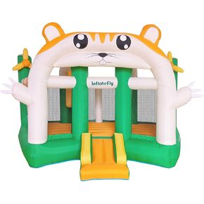 Inflatable Bounce House for Kids with Blower, Bouncy House Jumping Castle with Slide, Large Bounce Area for Outdoor Indoor Play