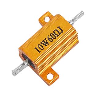 uxcell a11070400ux0086 10W 5% 60 Ohm Resistance Value Aluminum Housed Resistor