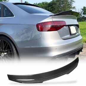 Real Carbon Fiber Trunk Spoiler for Audi A4 B8.5 Base Sedan 2013-2016 Trunk Lip Spoiler HighKick Rear Wing Spoiler Body Kits Factory Outlet