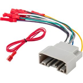 RED WOLF Radio Wiring Harness Compatible with 2007-2011 Dodge Chrysler Jeep Install Car Stereo CD Player Receiver Sirius Wiring Cable Plug Adapter Connector w/Wire Connector Butt