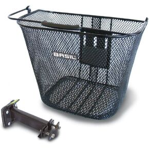 سلة باسل بريمن الأمامية + حامل جذعي أساسي أسود، مقاس واحد (BAS10224) in Kuwait