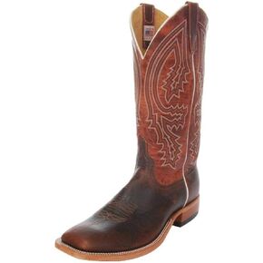 Anderson Bean S1105 Men's Square Toe Mike Tyson Bison Rust Lava Boots