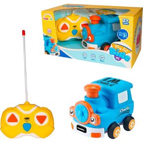 MUKIKIM My Little Ride - Charlie The Train. Your Child's First Remote Control Car. Safe & Durable for Ages 2+ Toddlers/Young Kids. Cartoon RC Car with Disassemble Soft Shell & Crash-Resistant Design…