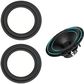2pcs 10 inch 10" Speaker Foam Surround Repair Kit, 250mm Perforated Rubber Edge Rings Replacement Parts Speaker Repair DIY Speaker Surround Repair Rubber Edge Replacement