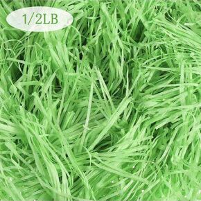 1/2LB سلة عيد الفصح العشب الحرفية تمزيقه الأنسجة الرافية هدية حشو تمزيق الورق للسلال حشو البيض لمستلزمات حفلات الربيع اكسسوارات الزينة (الجمل)