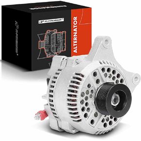 A-Premium Alternator Compatible with Ford F150 F250 1997-2002 4.6L 5.4L, Expedition, E-Series & Lincoln Navigator 1998-2000, 130Amp 12V 8-Groove Pulley, Replace# F7PZ-10346-KARM1, F75U10300CA, AFD0035