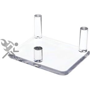 OnFireGuy 2.5" Medium Three-Peg Acrylic Display Stand for Fossils, Minerals, Rocks, and Geodes NG200 (Qty 1)