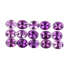 2 Pcs,10X8 MM, AURA GEMS Natural Amethyst,Briliant Cut, Oval, Shape, Jewelry Making Supply, Chakra Energy Healing Gemstone, Real Crystal, Birthstone, Wholesale deal