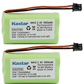 Kastar 2-Pack Home Cordless Phone Battery Replacement for BT-1007 BT1007 BT1015 BT904 BBTY0460001 BBTY0510001 BBTY0624001 BBTY0700001 Panasonic HHR-P506A Radio Shack 23-9096 43-3533 43-3534 43-3541