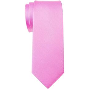 Retreez Men's Solid Plain Color Woven Microfiber 2.4" Skinny Tie
